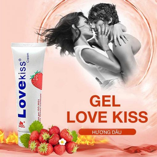 Gel Boi Tron Huong Dau Love Kiss Trawberry 100ml