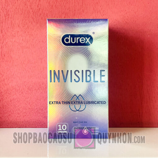 Durex Invisible Extra Thin Extra Lubricated Hop 10cai