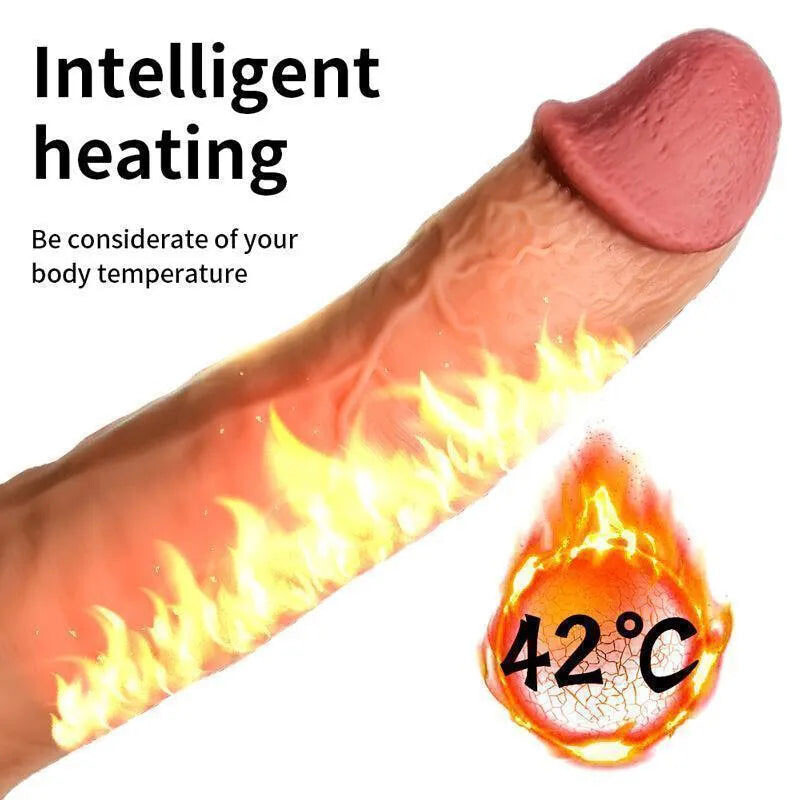 Duong Vat Gia Yeain Real Dildo Rung Xoay 360 Do Co Dieu Khien Xa 5