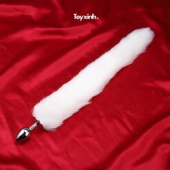 Butt Plug Duoi Cao Cosplay Trang