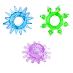 Alternative view of Bộ 3 vòng đeo silicon bi gai râu Sextoys