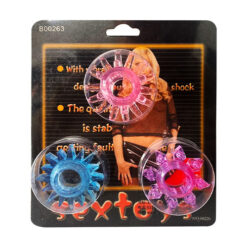 Bộ 3 vòng đeo silicon bi gai râu Sextoys