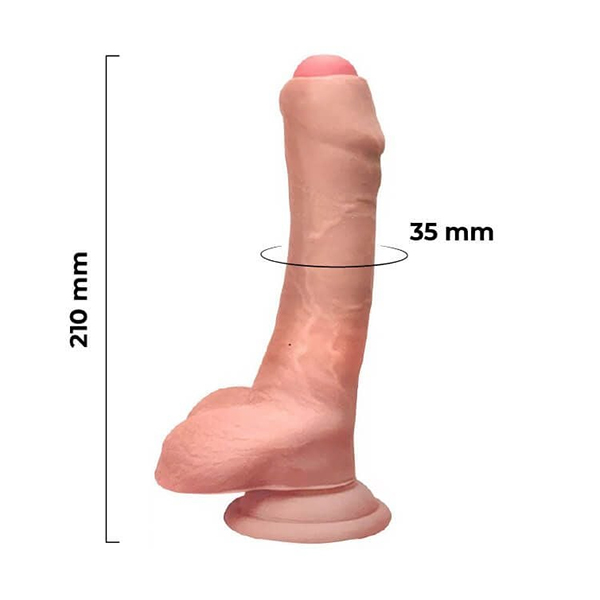 Dương vật giả có bao quy đầu như thật Yeain 8,2 inch (~21cm) - Ảnh 2