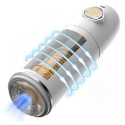 Máy thủ dâm tự động Space Capsule xoay thụt rên rỉ led 7 màu