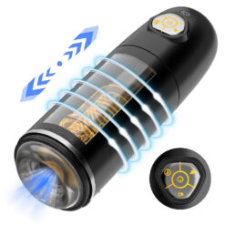 Alternative view of Máy thủ dâm tự động Space Capsule xoay thụt rên rỉ led 7 màu