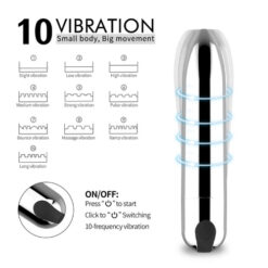 Alternative view of Trứng rung viên đạn inox rung mạnh cực phê, pin sạc
