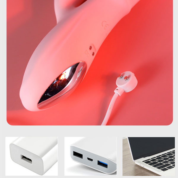 Dương vật giả Retractable 10 chế độ rung thụt, có nhánh - Ảnh 6